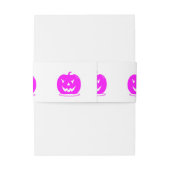 Roze Jack o'lantern Halloween Thunder_Cove Uitnodigingen Wikkel (Achterkant Voorbeeld)