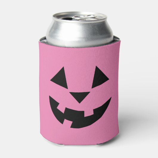 Roze Jack O'Lantern Koelbox Blikjeskoeler (Blikje Voorkant)