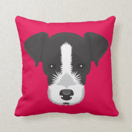 Roze Jack Russell Terrier Kussen