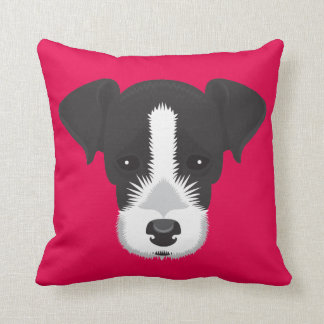 Roze Jack Russell Terrier Kussen