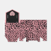 Roze Jaguar Pattern Sweet 16 Party Favor Box Bedankdoosjes (Uitgevouwen)