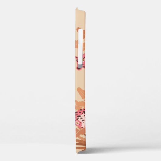 Roze Jaguar: Schattige  naadloos Case-Mate iPhone Case (Achterkant / Links)