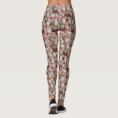 Roze Jamun Fruit Patroon Leggings (Achterkant)