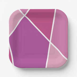Roze JanaiCreates Kleurcollectie Papieren Borden Bordje