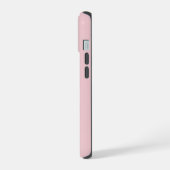 Roze JANUARY Geboortemaand Bloem Aangepaste Naam iPhone 15 Case (Linkerkant)