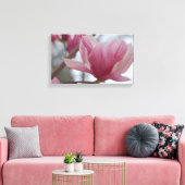 Roze Japans Magnolia Canvas Print (Insitu (Woonkamer))