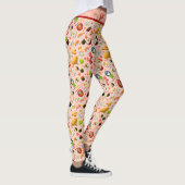 Roze Japans Maneki Neko Kat en Sushi Leggings (Rechts)