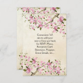 Roze Japanse Cherry Blossom Weddenschap (Voorkant / Achterkant)