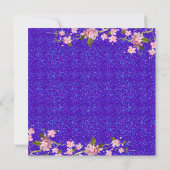 Roze Japanse Cherry Blossom Weddenschap Kaart (Achterkant)