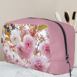 Roze Japanse kers bloesems Floral Toilettasje