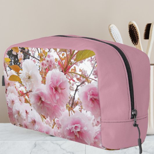 Roze Japanse kers bloesems Floral Toilettasje