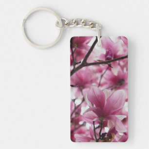 Roze Japanse Tulip Sleutelhanger
