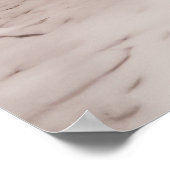 Roze Japanse winterscène Poster (Hoek)