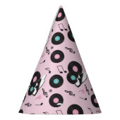 Roze jaren 1950 Retro Diner Verjaardagsfeest Pet – Feesthoedjes (Links)