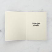 Roze je deed het Afstuderen Kaart (Binnen)