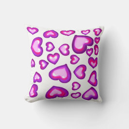 Roze Jelly Harten Cute Love Valentijn Print Kussen