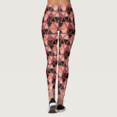 Roze Jester Robot driehoeken Leggings (Achterkant)
