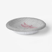 Roze Jeweled Dragonfly Bruiloft Papieren Kommen (Gebogen)