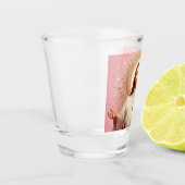 Roze Jezus heeft een bril geschoten! Shot Glas (Links)