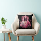 Roze Jezus kussen! Kussen (Stoel)
