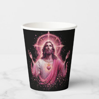 Roze Jezus papieren beker! Bekers