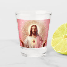 Roze Jezus shotglaasjes!