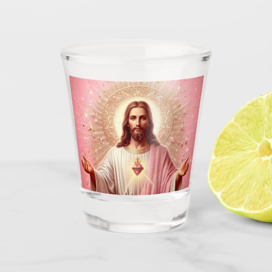 Roze Jezus shotglaasjes! Shot Glas (Voorkant)