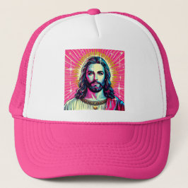Roze Jezus truckerhoed! Trucker Pet