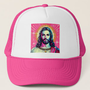 Roze Jezus truckerhoed! Trucker Pet