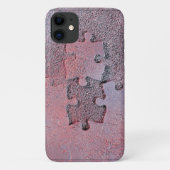 Roze Jigzaag Puzzle for Autism Awareness Maand Case-Mate iPhone Case (Achterkant)