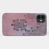 Roze Jigzaag Puzzle for Autism Awareness Maand Case-Mate iPhone Case (Achterkant (horizontaal))