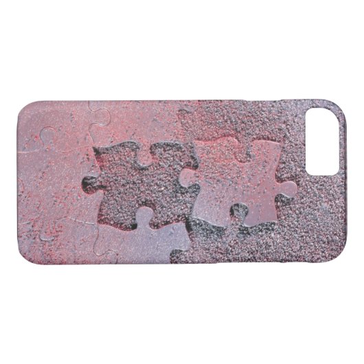 Roze Jigzaag Puzzle for Autism Awareness Maand Case-Mate iPhone Case (Achterkant (Horizontaal))