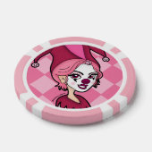 Roze Joker Poker Chips (Enkel)