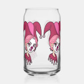 Roze Joker Screwball Graphics Blikvorm Glas (Voorkant)