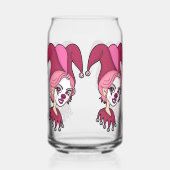 Roze Joker Screwball Graphics Blikvorm Glas (Links)