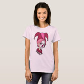 Roze Joker Screwball Graphics T-shirt (Voorkant volledig)
