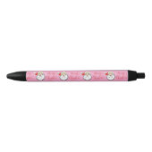 Roze Jolly Santa Claus  Kerst Zwarte Inkt Pen (Voorkant)