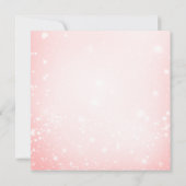 Roze  Jolly Santa Glimlachend Gezicht Kerstmis Kaart (Achterkant)