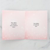 Roze Jolly Santa Glimlachend Gezicht Kerstmis Kaart (Binnen)