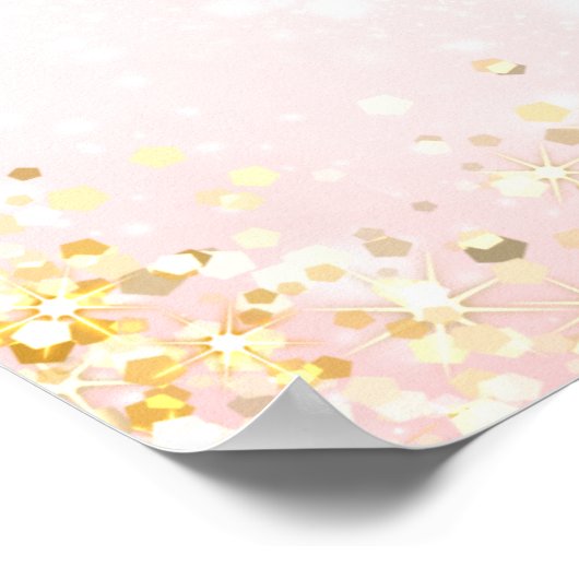 Roze  Jolly Santa Glimlachend Gezicht Kerstmis Poster (Hoek)