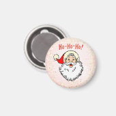  Roze Jolly Santa Smiling Face Christmas Magneet (Voorkant / Achterkant)