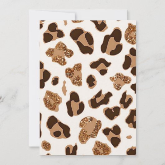 Roze Jong Wilde en Drie Dieren Verjaardagsfeestje Kaart (Achterkant)