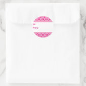 Roze joodse sterren cadeau Labels (Tas)