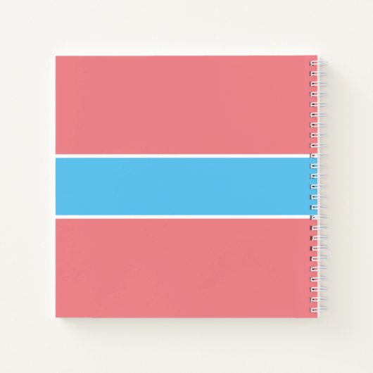 Roze Jouw naam Familie Ontvangt Manuscript Typogra Notitieboek (Achterkant)