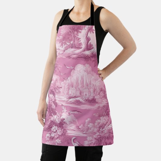 Roze Jouy-doek Schort (Insitu)