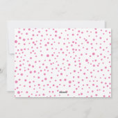 Roze Joy met kerstfoto voor bessen Feestdagenkaart (Achterkant)