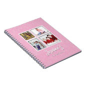 Roze Joyoux Noel Fotoboek Notitieboek (Rechterzijde)