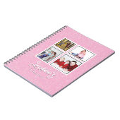 Roze Joyoux Noel Fotoboek Notitieboek (Linkerzijde)