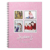 Roze Joyoux Noel Fotoboek Notitieboek (Voorkant)