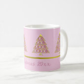 Roze Joyoux Noel Kerst Koffie Mok (Voorkant rechts)